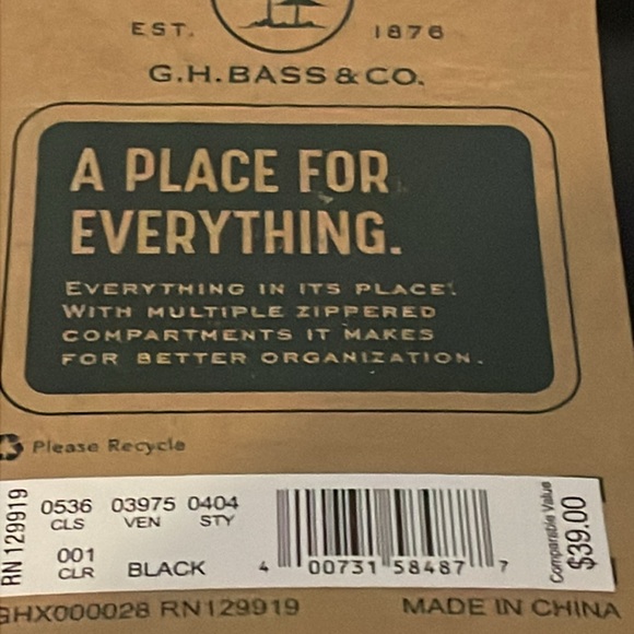 New G.H. Bass & Co. The Rugged And Ready Men’s  Hanging Toiletry No 2 Travel Kit - Picture 8 of 10